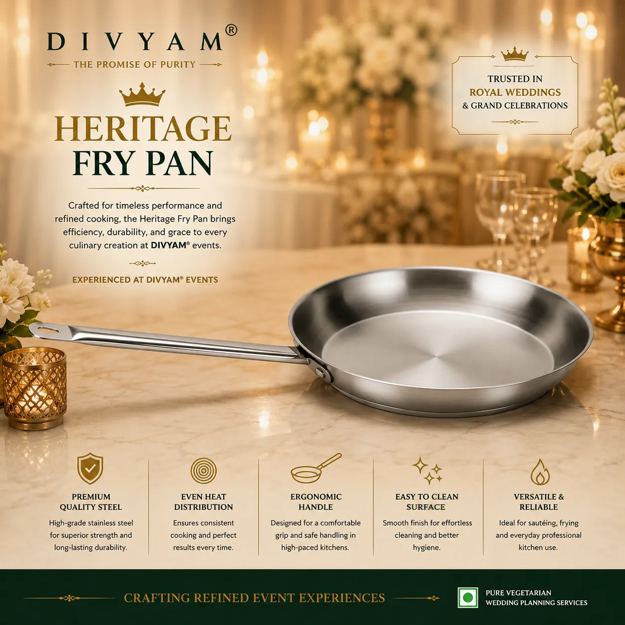 Heritage Fry Pan presentation by D I V Y A M®